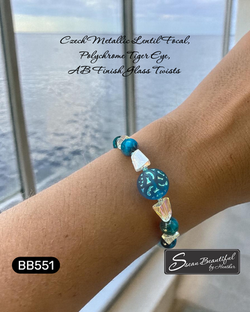 Captivating Blue Tones – Introducing our New Czech Glass and Tiger Eye Adjustable Bracelet